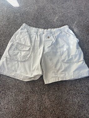 OP White Cargo Shorts with Multiple Patch Pockets xl